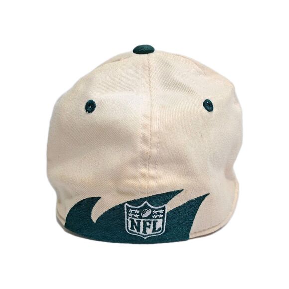 Philadelphia Eagles Sharktooth Retro Vintage Reebok Hat Cap Fitted Small/Medium - Picture 4 of 8